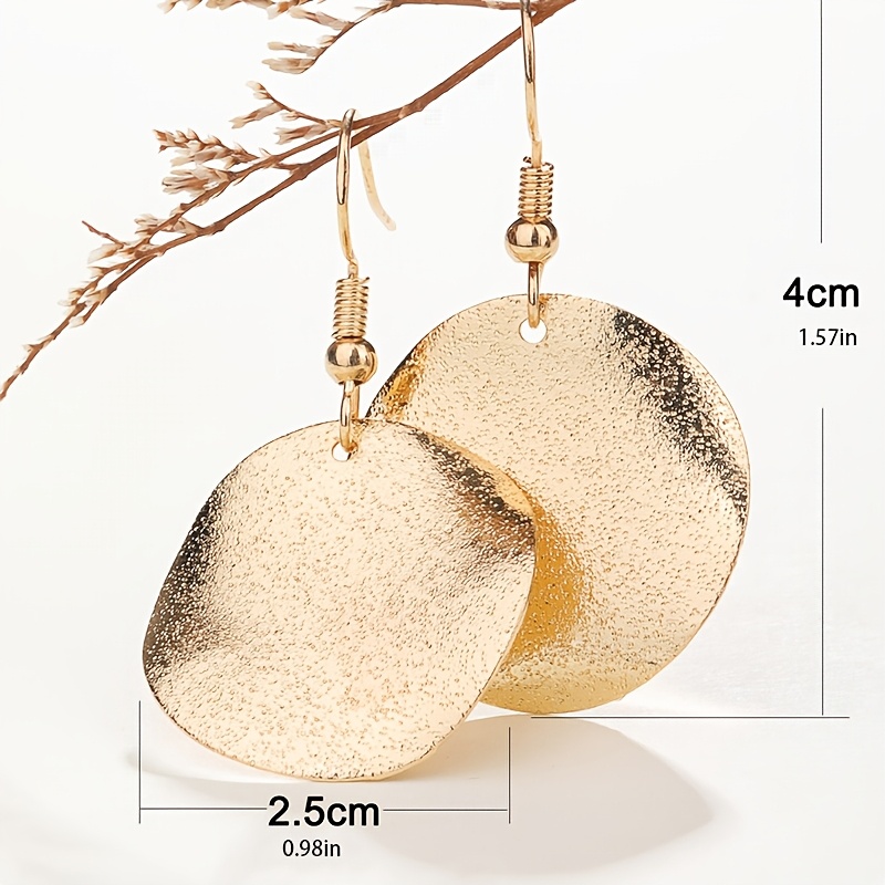 Irregular Round Women's Earrings Set